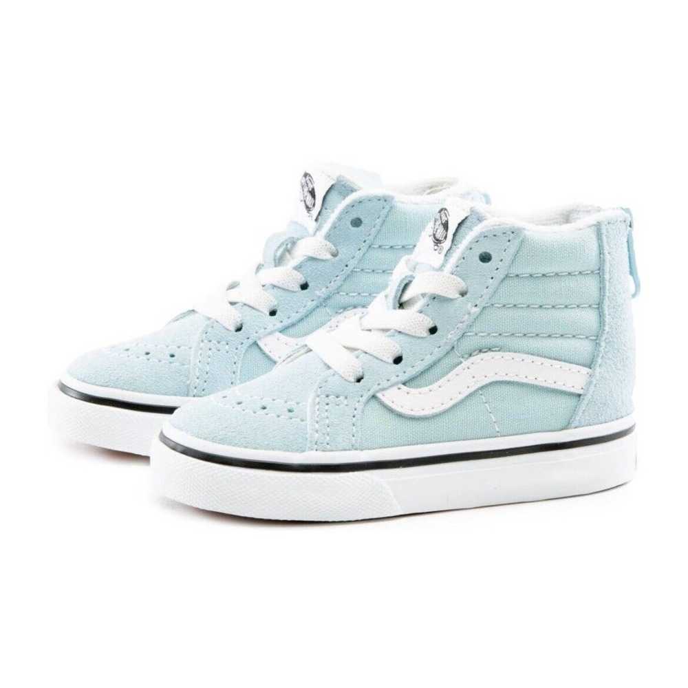 Vans SK8-Hi Zip Aquatic/ True White Children’s Shoes Size 4T NWB